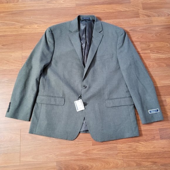 Club Room Men's Suit Jacket Blazer Sports Coat 46R Grey New